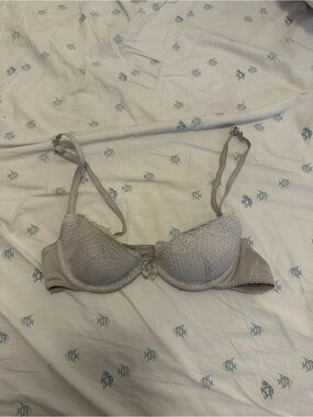 Urban Outfitters Lace Push-Up Bra in Light Taupe
